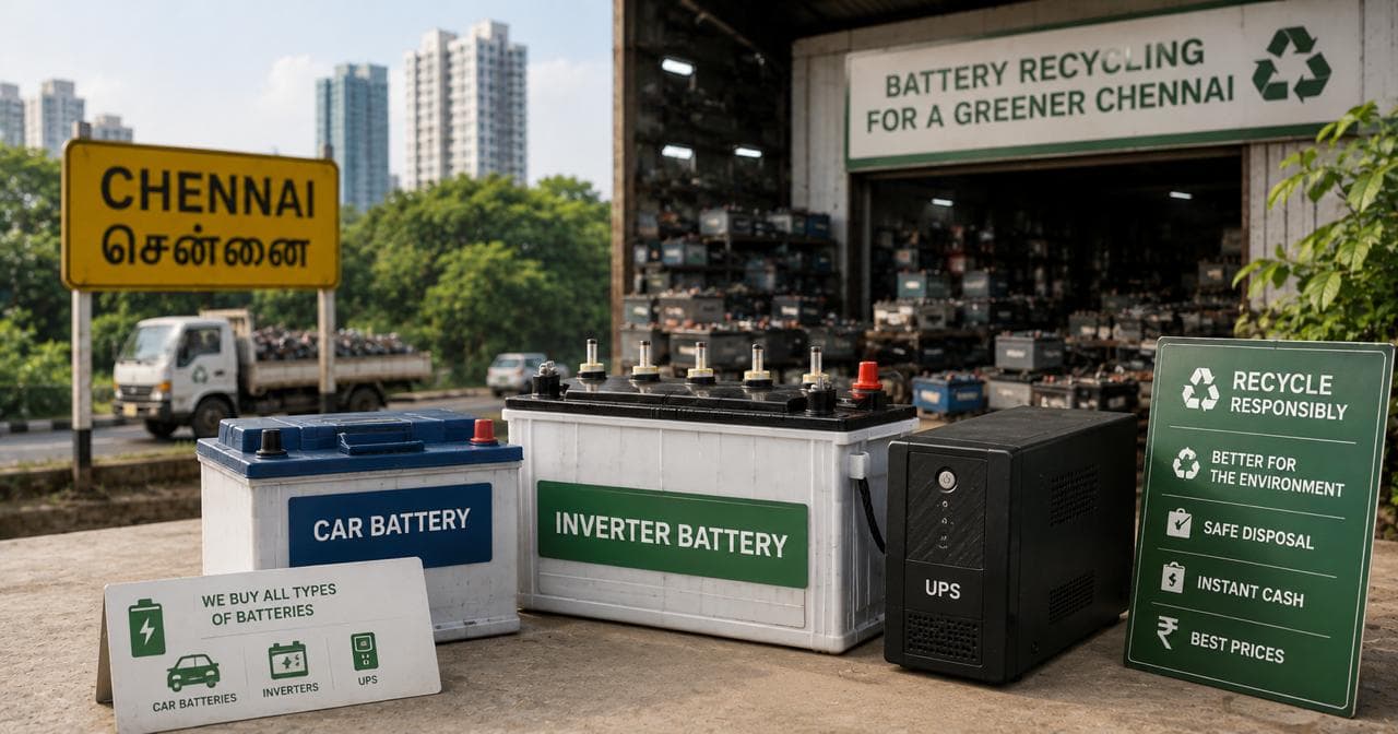 How to Sell Old Batteries for Scrap in Chennai: Car, Inverter & UPS